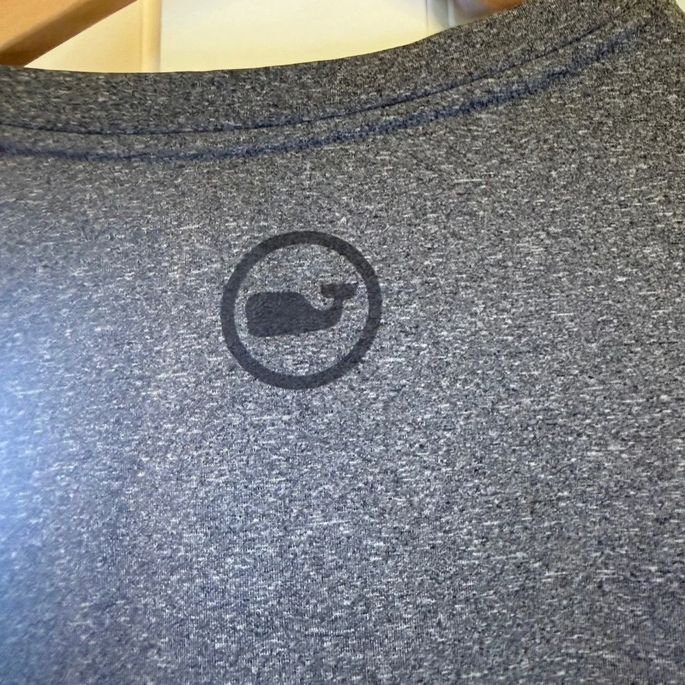Vineyard Vines Performance Long‎ Sleeve Shirt Mens Small Gray Heather 1V000254